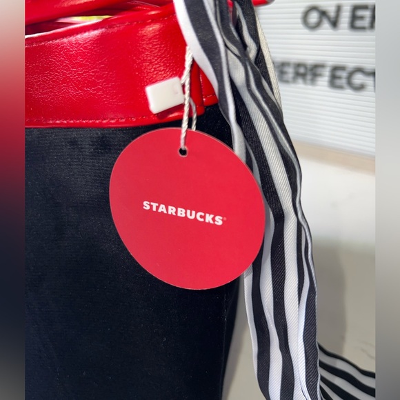 Kate Spade x Starbucks Bag | Black and Red Small Handbag - Picture 5 of 8